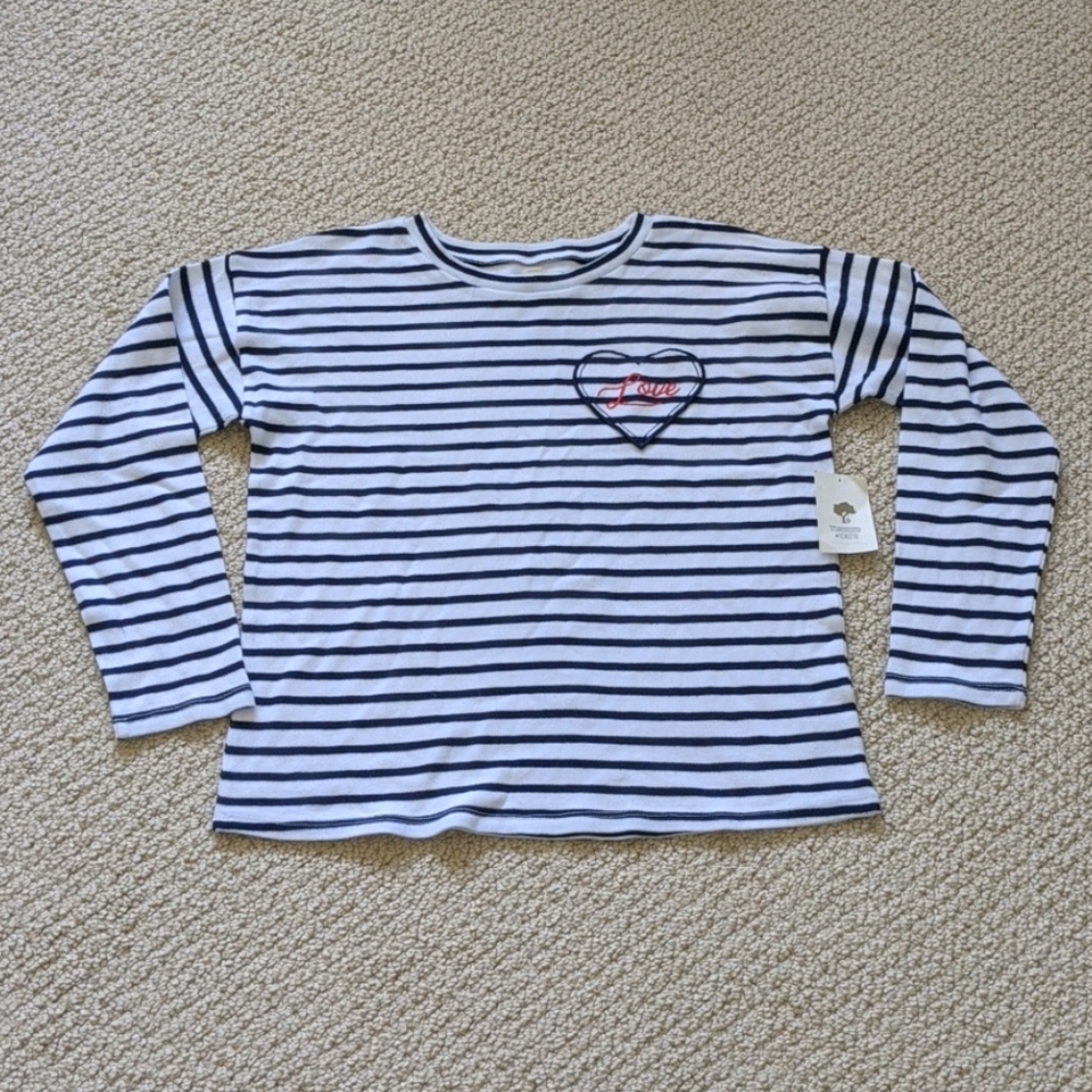 New Tucker + Tate striped long sleeve shirt